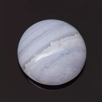 Кабошон агат голубой 10 мм