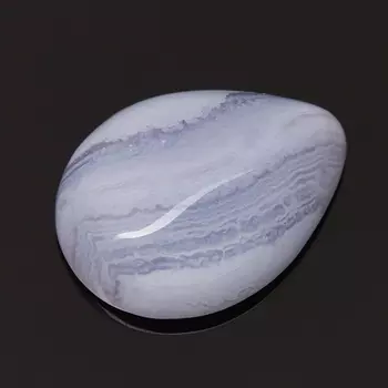 Кабошон агат голубой 12*16 мм