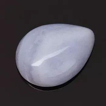 Кабошон агат голубой 12*16 мм