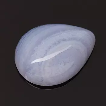 Кабошон агат голубой 12*16 мм