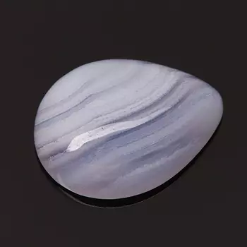 Кабошон агат голубой 12*16 мм