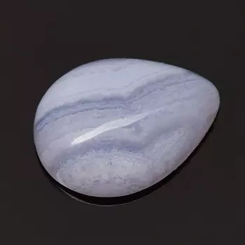 Кабошон агат голубой 12*16 мм