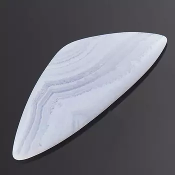 Кабошон агат голубой 16*37 мм