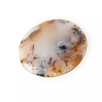 Кабошон агат пейзажный (1 шт) 27*33 мм