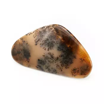 Кабошон агат пейзажный 39*69 мм