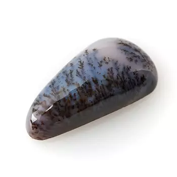 Кабошон агат пейзажный 9*19 мм (1 шт)