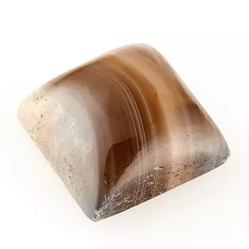 Кабошон агат серый 10*10 мм