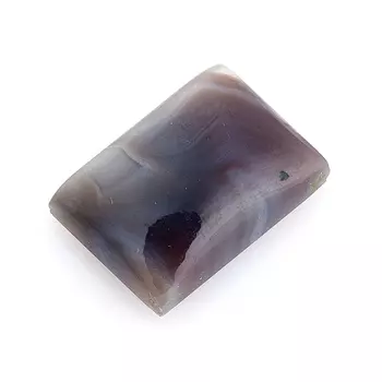 Кабошон агат серый 10*14 мм