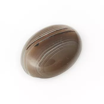 Кабошон агат серый 12*16 мм