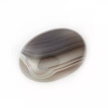 Кабошон агат серый 12*16 мм