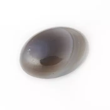Кабошон агат серый 12*16 мм