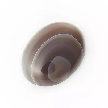 Кабошон агат серый 12*16 мм