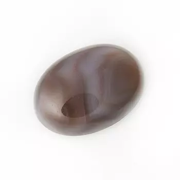 Кабошон агат серый 12*16 мм