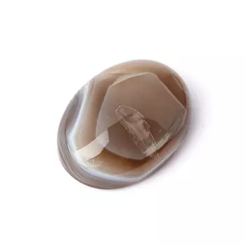 Кабошон агат серый 12*16 мм