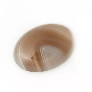 Кабошон агат серый 12*16 мм