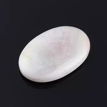 Кабошон агат серый 12*18 мм