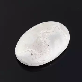 Кабошон агат серый 12*18 мм