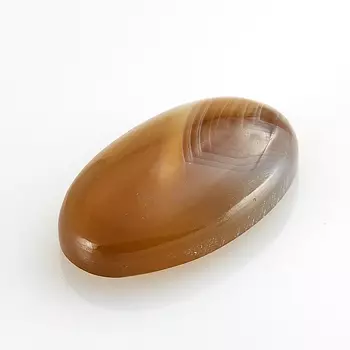 Кабошон агат серый 12*20 мм