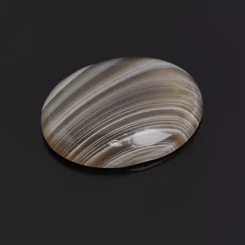 Кабошон агат серый 13*18 мм