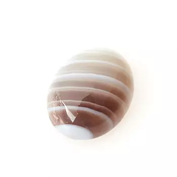 Кабошон агат серый 8*10 мм