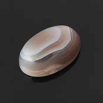 Кабошон агат серый 8*12 мм