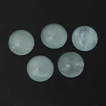 Кабошон аквамарин 10 мм