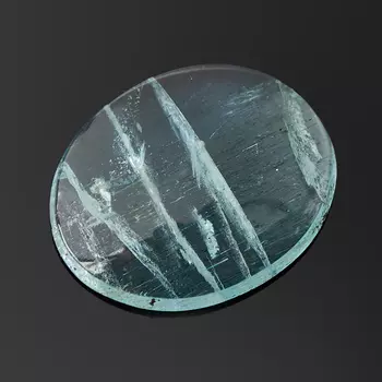 Кабошон аквамарин 12,5*15,5 мм (1 шт)