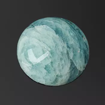 Кабошон аквамарин 15 мм (1 шт)