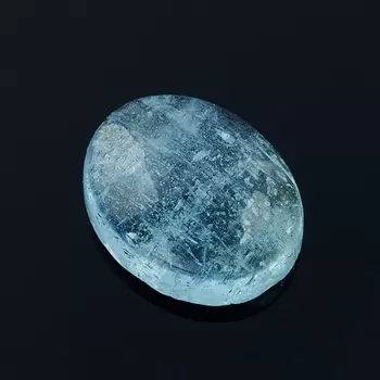 Кабошон аквамарин 8*10 мм