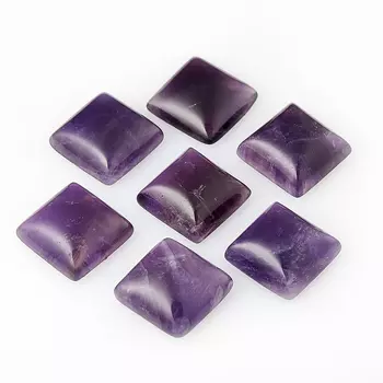 Кабошон аметист (1 шт) 15*15 мм