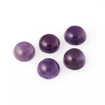 Кабошон аметист (1 шт) 8 мм