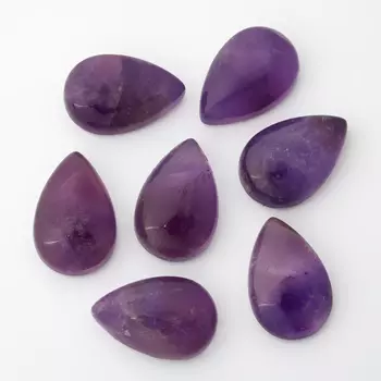 Кабошон аметист (1 шт) 9*14 мм