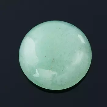 Кабошон авантюрин зеленый 10 мм (1 шт)