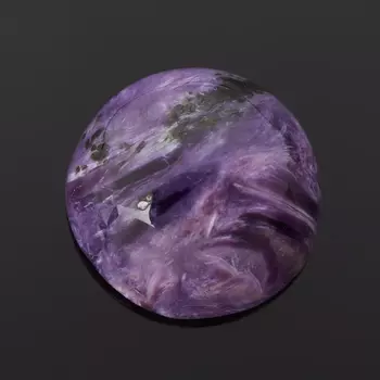 Кабошон чароит 10 мм