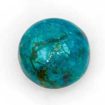 Кабошон хризоколла 10 мм