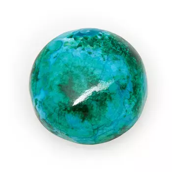 Кабошон хризоколла 10 мм