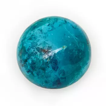 Кабошон хризоколла 10 мм