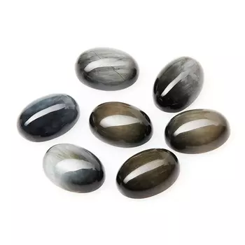 Кабошон кошачий глаз (кварцевый) (1 шт) 10*14 мм