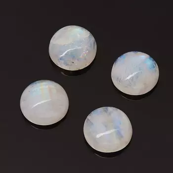 Кабошон лунный камень (адуляр) (1 шт) 10 мм