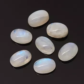 Кабошон лунный камень (адуляр) (1 шт) 8*12 мм