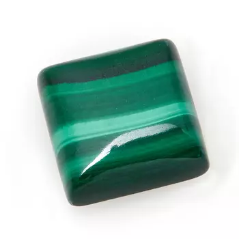 Кабошон малахит 10*10 мм