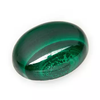 Кабошон малахит 10*14 мм