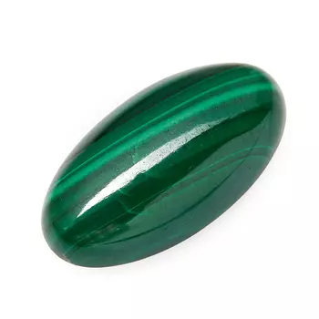 Кабошон малахит 8*15 мм