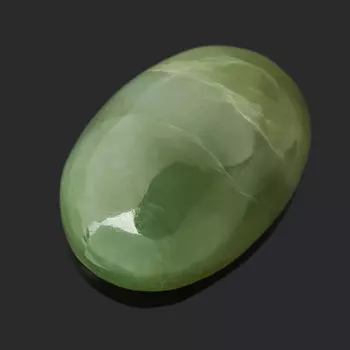 Кабошон нефрит зеленый 10*14 мм