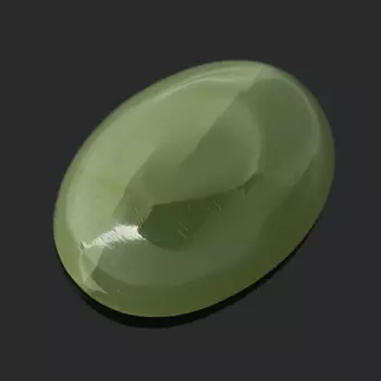 Кабошон нефрит зеленый 10*14 мм