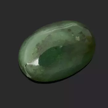 Кабошон нефрит зеленый 10*14 мм
