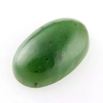 Кабошон нефрит зеленый 10*16 мм