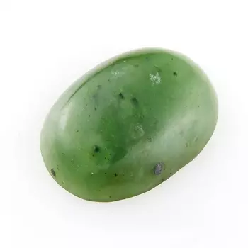 Кабошон нефрит зеленый 12*16 мм