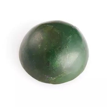 Кабошон нефрит зеленый 12 мм