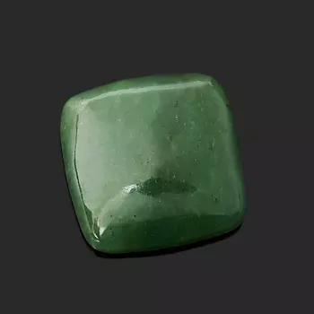 Кабошон нефрит зеленый 13*13 мм